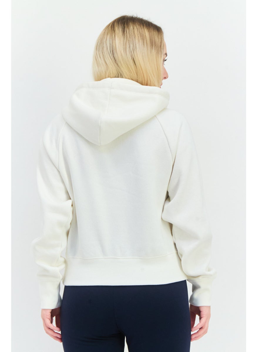 Champion Women Sportswear Fit Long Sleeves Outdoor Sweatshirt, Off White  - Image 3