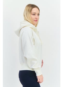 Champion Women Sportswear Fit Long Sleeves Outdoor Sweatshirt, Off White  - Image 2