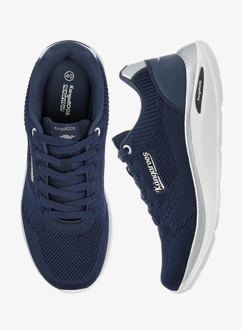 kangaROOS NAVY Women's Textured Lace-Up Closure Sports Shoes for Women | Best Price UAE