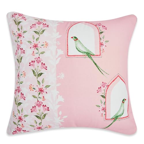 haus & kinder Digital Printed 100% Cotton Cushion Cover | Throw Pillow Cushion Covers for Sofa Living Room | 16inch x 16inch - Image 4