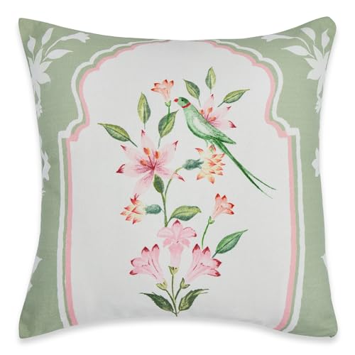haus & kinder Digital Printed 100% Cotton Cushion Cover | Throw Pillow Cushion Covers for Sofa Living Room | 16inch x 16inch - Image 3