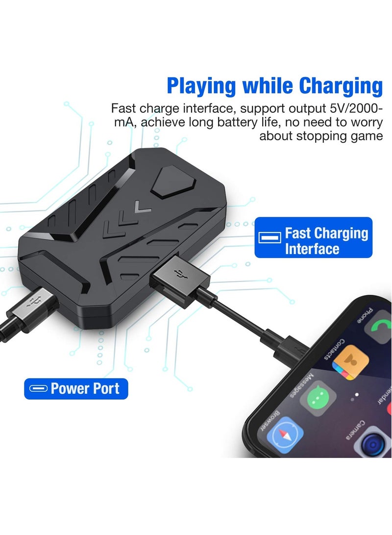 Gaming Mouse and Keyboard Combo Pack, 4 in 1 Mobile Gaming Keyboard and Mouse Converter Custom Key Setup Latency Free only for Android(Not for IOS) - Image 5