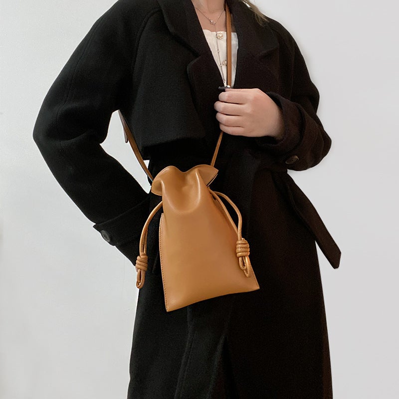 2024 Cowhide Mobile Phone Bag Crossbody Bag Women'S Bag All-Match Practical Soft Cowhide Small Bag Cute Bag - Image 4