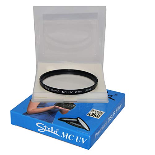 Stela Filter RI-PRO1 MC UV 49mm Multicoated Ultra Violet Filter Compatible with Canon EOS M6 Mark II (EF-M15-45mm f3.5-6.3 is STM) - Image 1