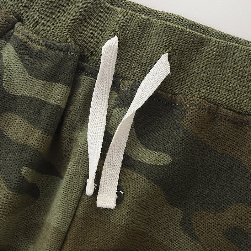 Autumn new children's European and American style trousers children's camouflage sports pants fashion children's pants with pocket wholesale - Image 5