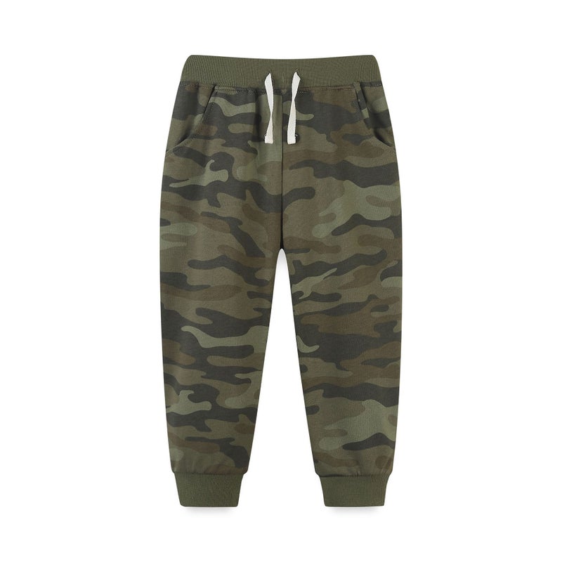 Autumn new children's European and American style trousers children's camouflage sports pants fashion children's pants with pocket wholesale - Image 3