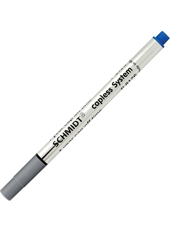 Schmidt P8126 Short Capless Rollerball Refill Fine Point 0.6Mm Blue 2 Pack Blister Sc58120  - Image 4