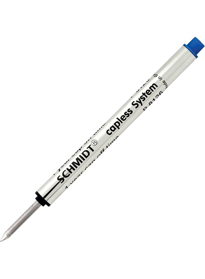 Schmidt P8126 Short Capless Rollerball Refill Fine Point 0.6Mm Blue 2 Pack Blister Sc58120  - Image 3