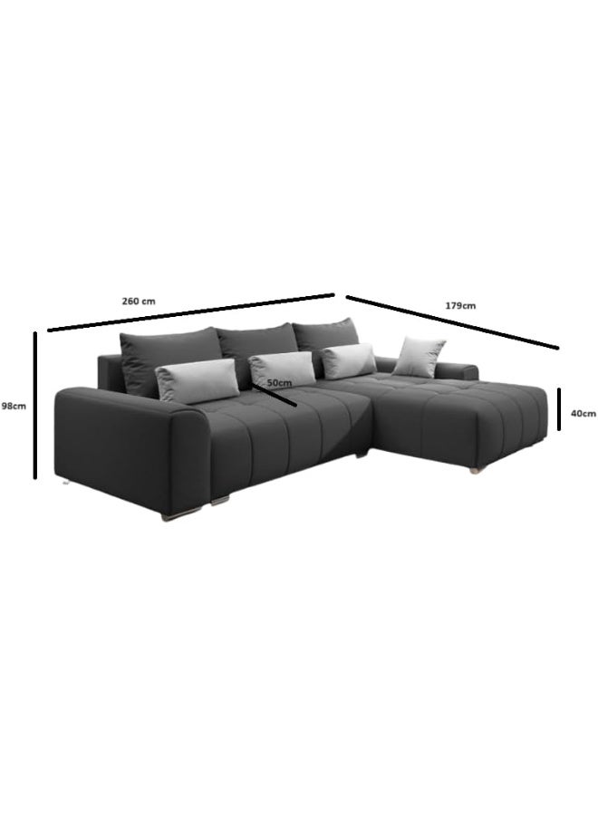 Zayn comforts Modern Living Corner Sectional Sofa Set Elevate Your Space with Comfort and Style (Beige, Left) - Image 2
