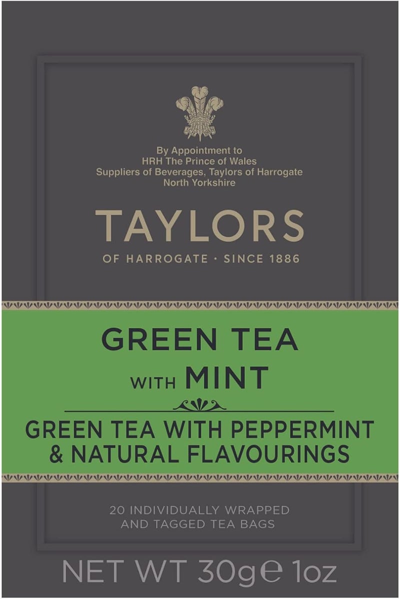 Taylors of Harrogate Green Tea with Mint - 20 Tea Bags - Image 2