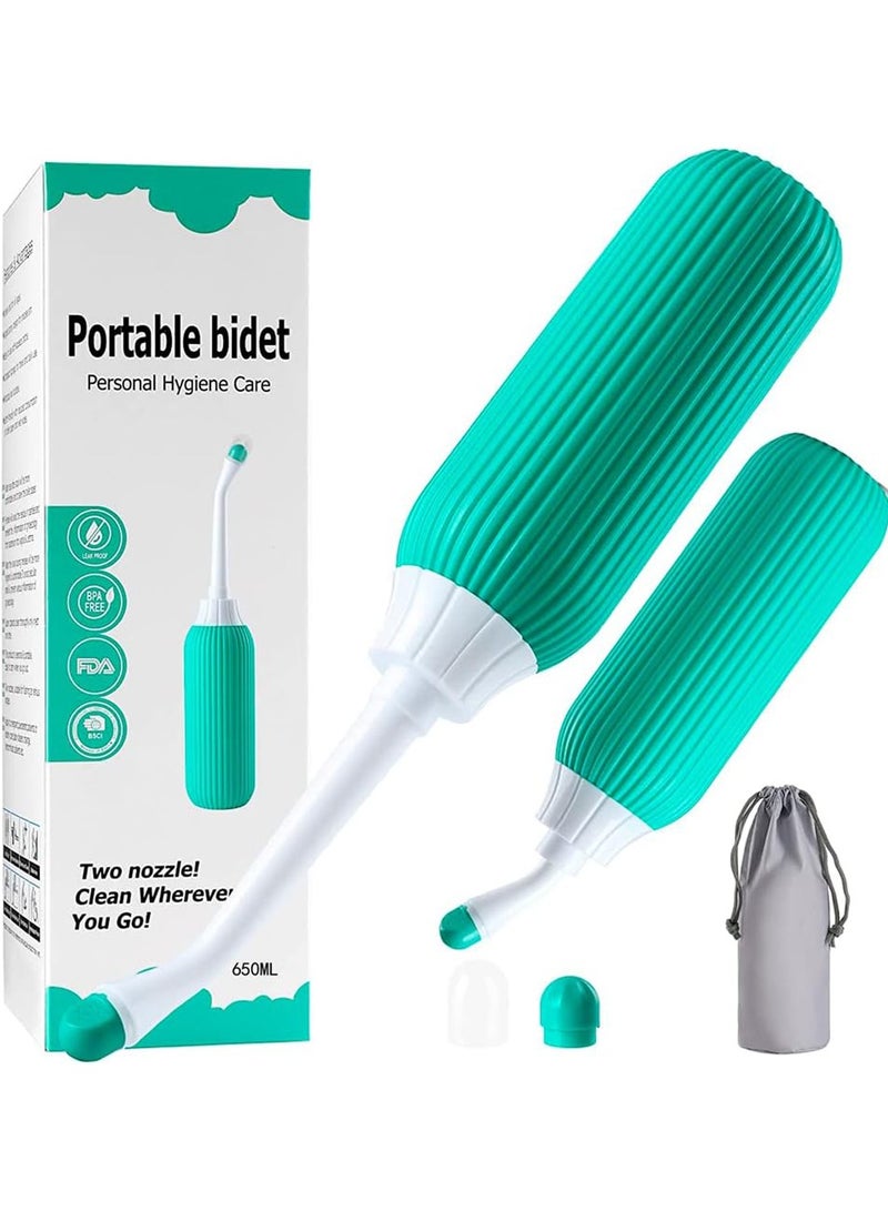 Portable Shattaf Bidet Bottle and Traveling Bidet for Personal Cleansing Use - Include Extended Nozzle - Personal Hygiene Care Toilet Bidet Spray -650ml - Image 1