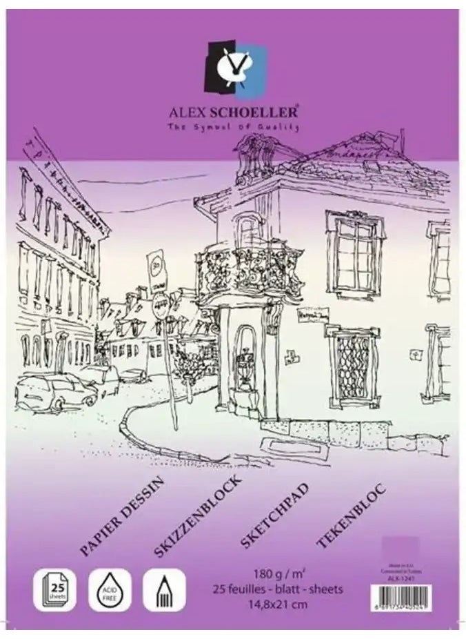 Alex Schoeller Sketch Block A5 180 gr 25 Li ALX-1241 