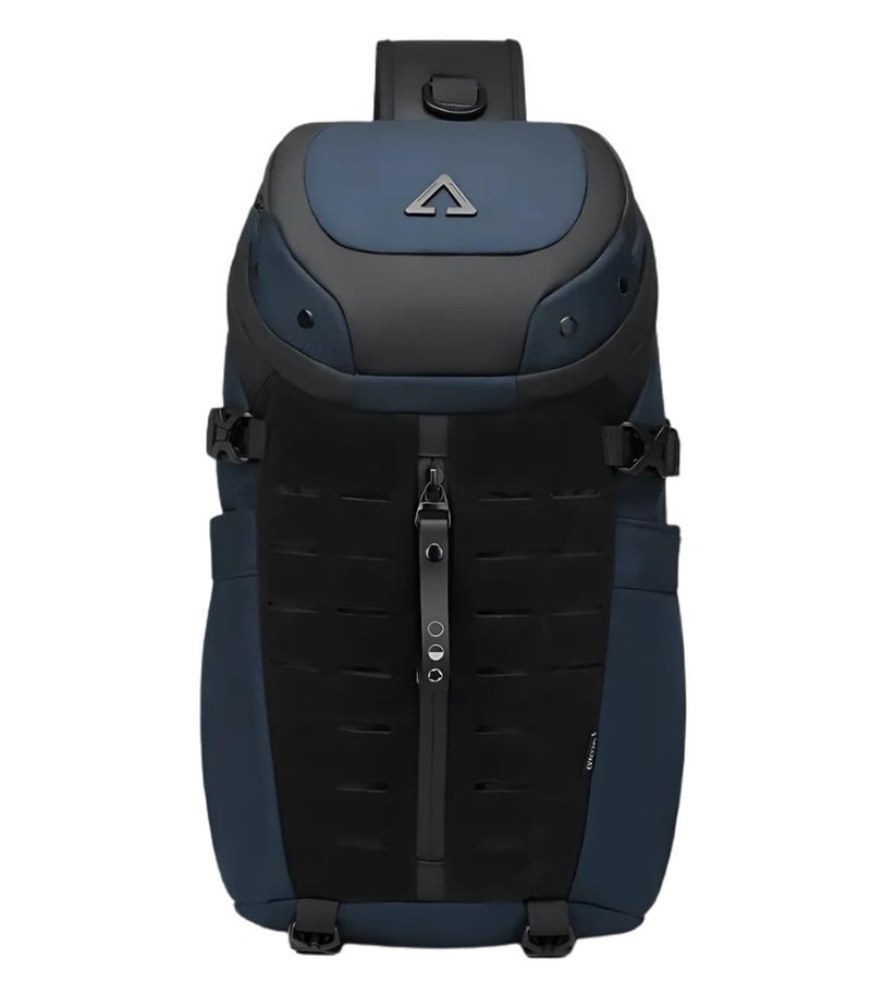OZUKO Waterproof Crossbody Sling Bag for Men With Tripod Holder, Umbrella Pocket, Tablet Organizer, Anti-Theft Shoulder Bag, Tech-Ready Sports Bag, Blue, 9730 - Image 1