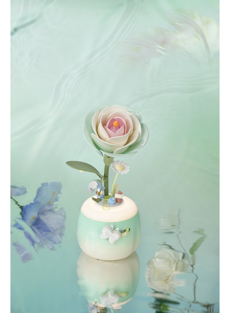 ROKR ROBOTIME ROKR Minty Camellia Lamp DIY 3D Flower Night Light AF02S - Image 5