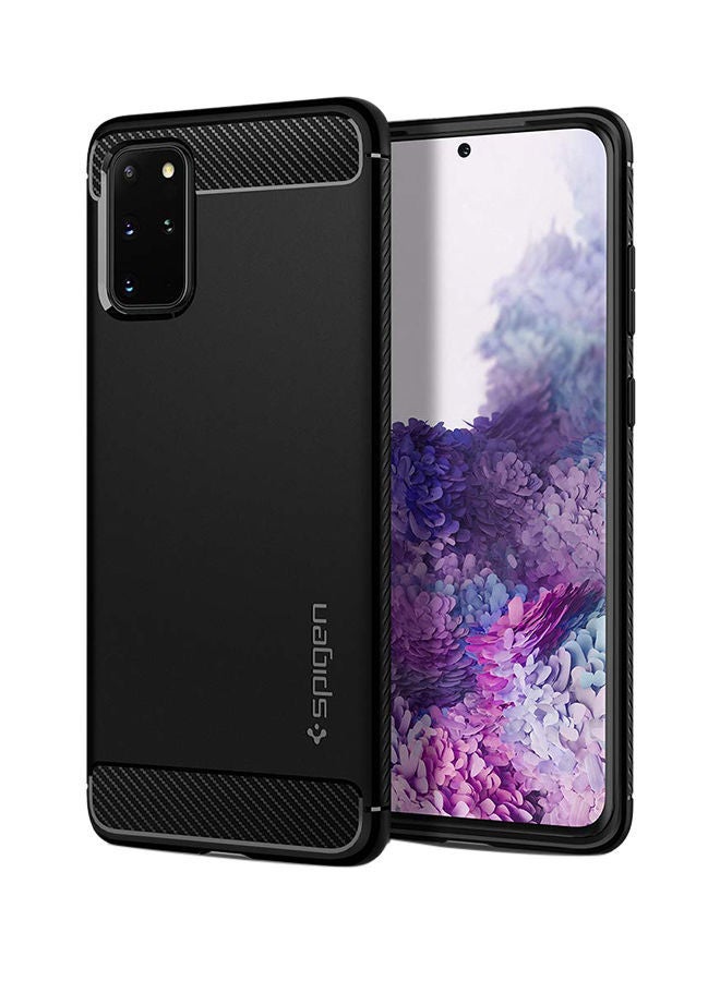 NIBEMINENT Protective Rugged Armor Case For Samsung Galaxy S20 Plus Matte Black - Image 1