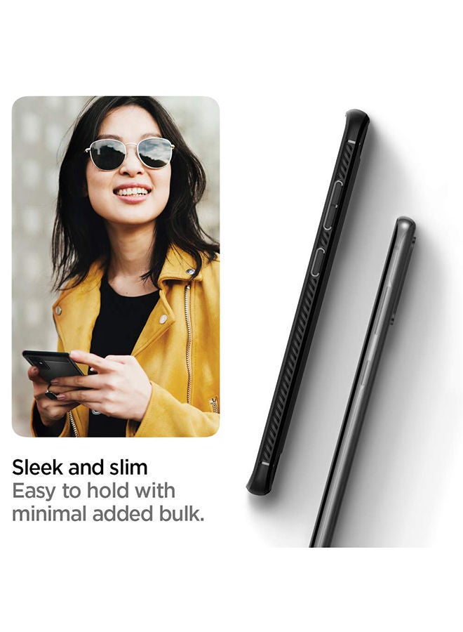 NIBEMINENT Protective Rugged Armor Case For Samsung Galaxy S20 Plus Matte Black - Image 4