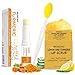 MUREND 3PCS Turmeric Lemon Lip scrub and Turmeric Lip Balm with Brush Set, Lip Scrubber Exfoliator, Dark Lips Treatment for Smokers, Natural Exfoliator & Moisturizer Cracked, Dull, Reduce Fine Lines Lips - Image 2