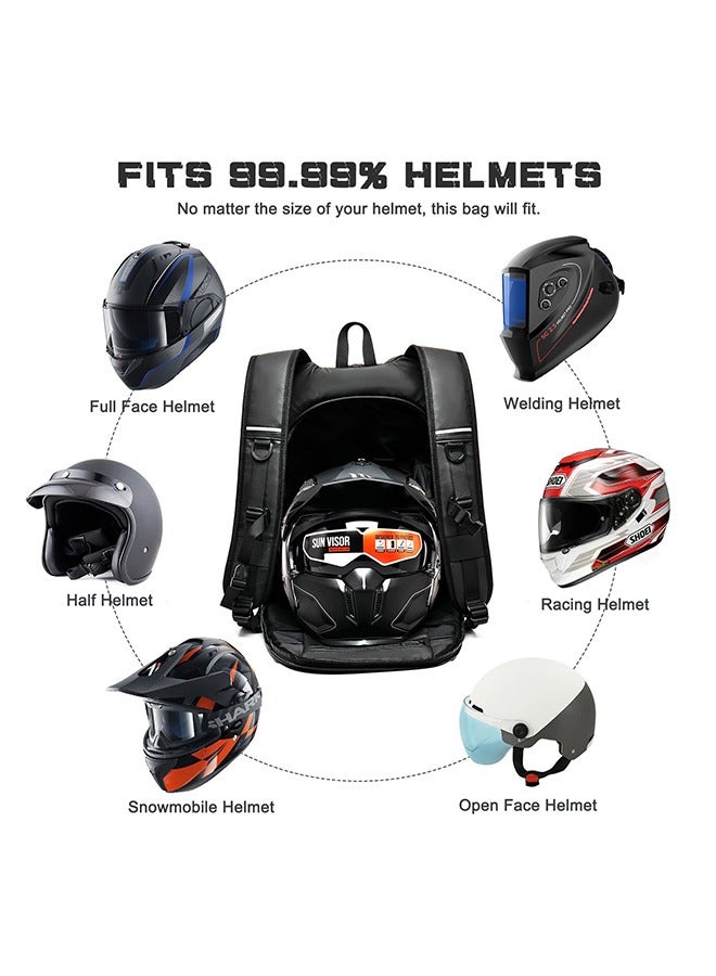 Unisex Multifunctional Backpack Cycling Bag with Waterproof Helmet Bag Large Capacity Scientific Partitioning Rolling Suitcase Attachment Comfortable Back Padding Lightening Load Ideal for Short Trips - Image 4