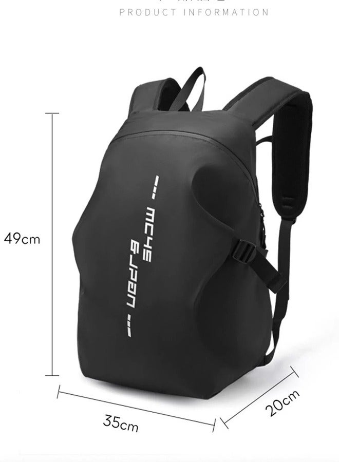 Unisex Multifunctional Backpack Cycling Bag with Waterproof Helmet Bag Large Capacity Scientific Partitioning Rolling Suitcase Attachment Comfortable Back Padding Lightening Load Ideal for Short Trips - Image 5