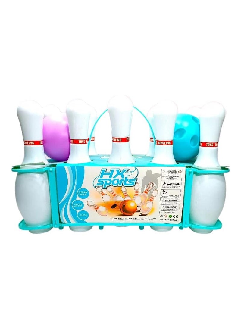 Generic HX Sports Colorful Bowling Set for Kids 12 Pieces 