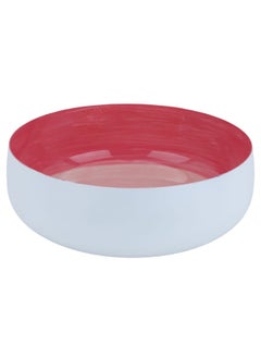 Alsaif Gallery Small deep pink steel round serving plate  - Image 1