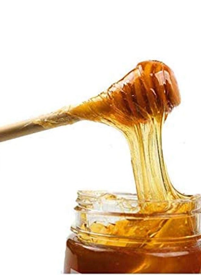 Bukela عصا عسل خشبية صغيرة، عصا تحريك المربى والنبيذ، مغلفة بشكل فردي، وعاء عسل، مستخرج عسل، 8 سم، عبوة من ست قطع - Image 5