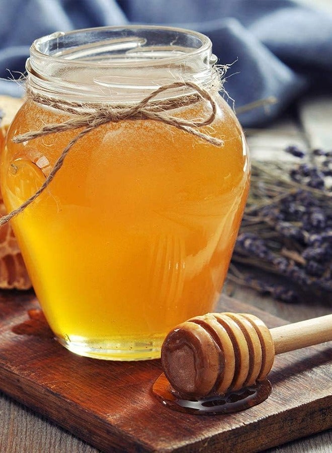 Bukela عصا عسل خشبية صغيرة، عصا تحريك المربى والنبيذ، مغلفة بشكل فردي، وعاء عسل، مستخرج عسل، 8 سم، عبوة من ست قطع - Image 4