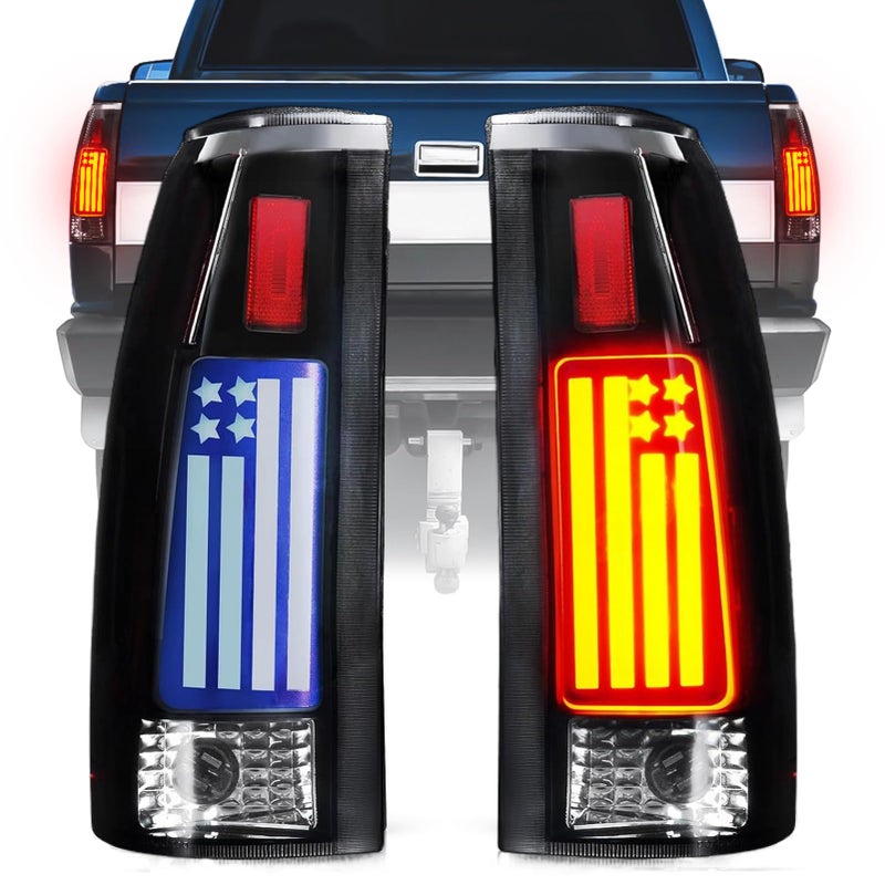 Tail Light Fit for Chevy GMC CK 1500 2500 3500 8899 CK 1500 2500 Suburban 9299 for Silverado 9498 for Blazer 9294 for Tahoe 9599 for GMC Yukon 9200 for Escalade 9900 Smoke Lens