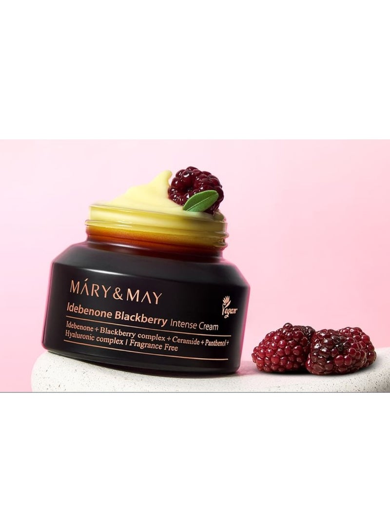 MARY & MAY Mary&May - Idebenone Blackberry Intense Cream 70 gm - Image 1