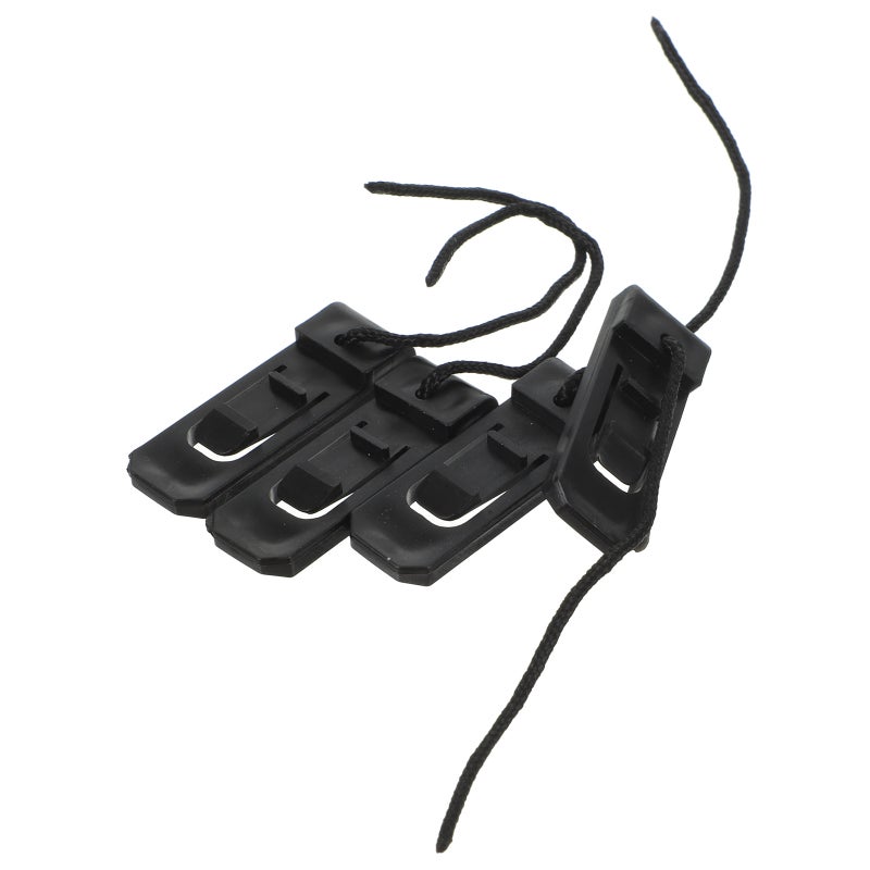 4pcs -type Split Surfboard Fin Splitter Accessory Replacement for Outdoor Surfboard Surfing Beach (Black 4.3 x 1.3 x 1cm) - Image 1