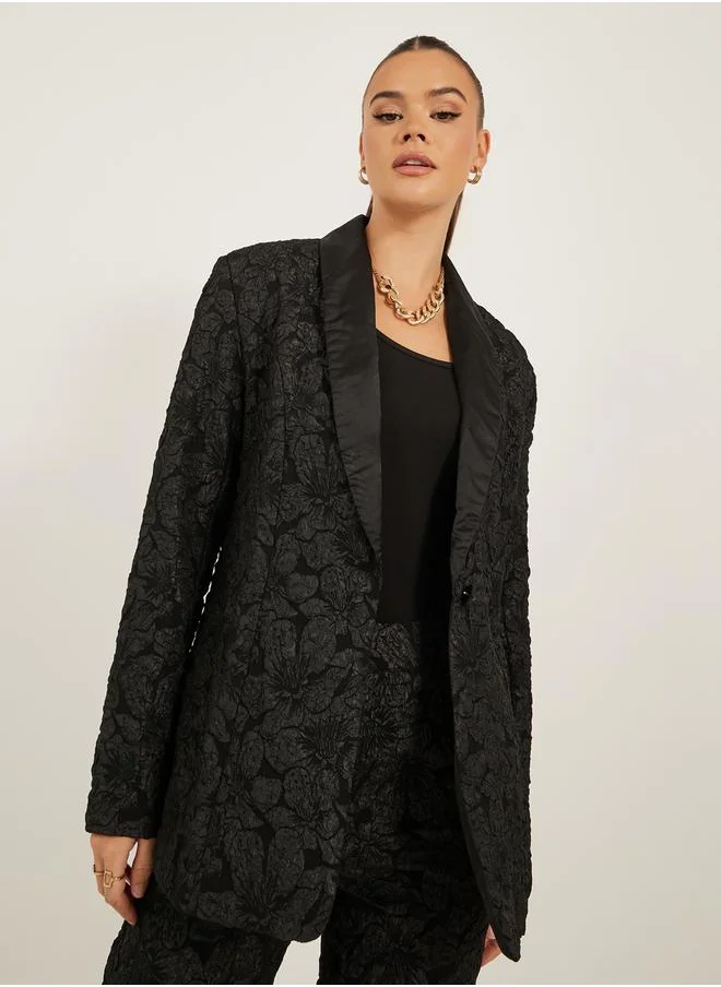 Styli REGULAR FIT REGULAR LENGTH JACQUARD BLAZER 73 CM