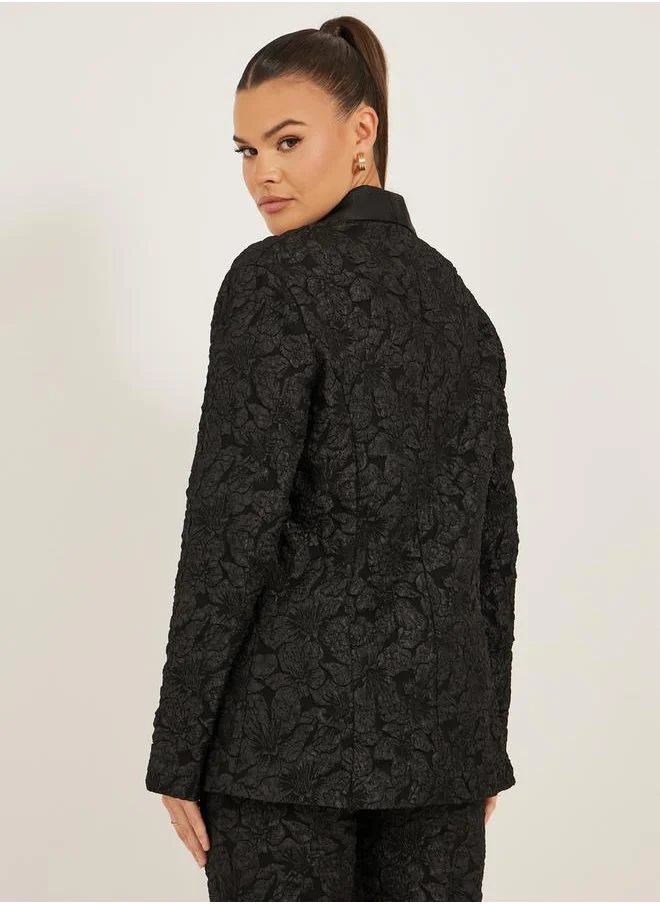 Styli REGULAR FIT REGULAR LENGTH JACQUARD BLAZER 73 CM