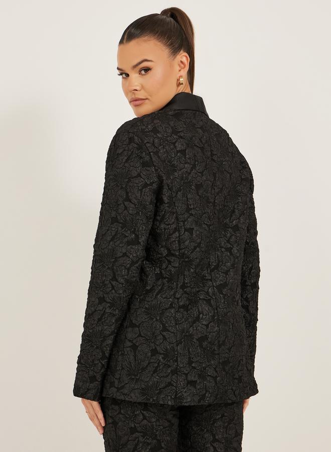 Styli REGULAR FIT REGULAR LENGTH JACQUARD BLAZER 73 CM  - Image 4