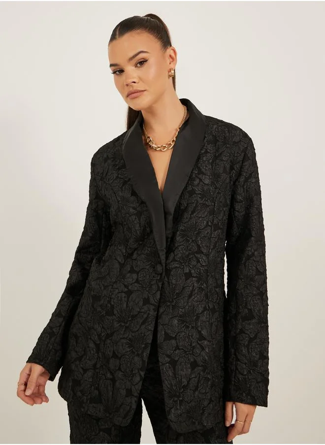 Styli REGULAR FIT REGULAR LENGTH JACQUARD BLAZER 73 CM