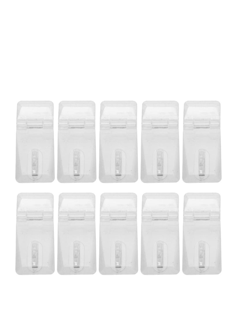 20 Sets Mini Hinge Hasp Acrylic Hasp Buckle Box Clear Hinge Latch Hasp Lock Hinge Latch Buckles for Mini Doors, Jewelry Box, Mini Cabinet  - Image 1
