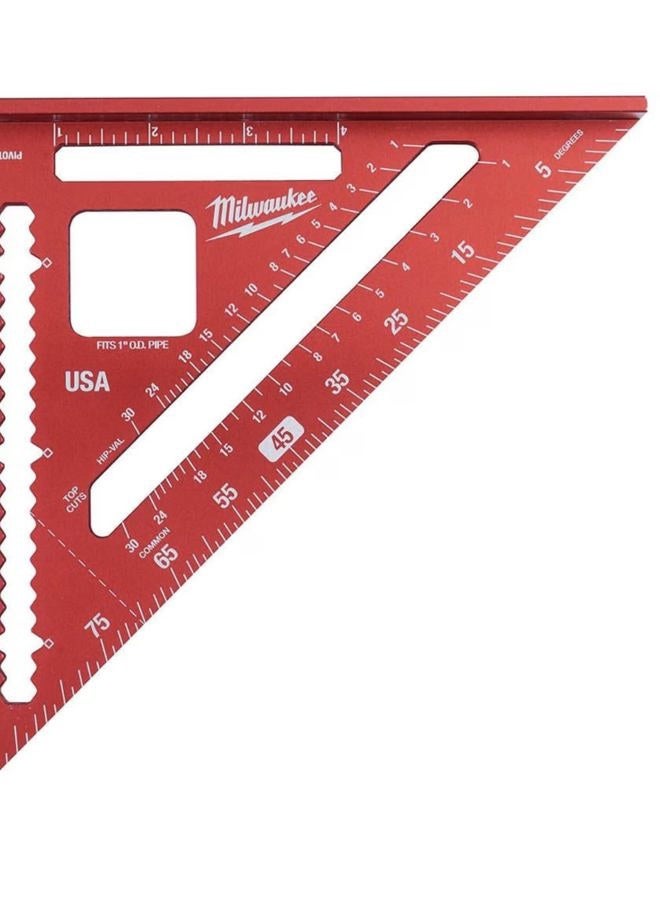Milwaukee 7 In. Magnetic Rafter Square Easy to Read MLSQM070 - Image 1