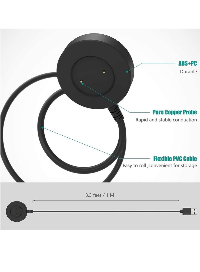 Charger Compatible with Huawei Watch GT, GT2, GT 2e, Honor Watch Magic, Magic 2, Honor Watch GS Pro 100cm USB Charging Cable for Honor Watch Dream - Smart Watch Accessories - Image 2