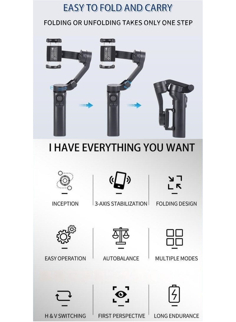 3-AXIS Phone Gimbal Stabilizer Smart Tracking - Image 3