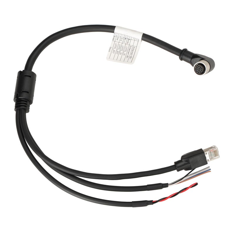 HangTon Cable for DJI Livox Mid360 LiDAR Sensor Power Network Ethernet to Computer Debug M12 Aviation Connector 12 Pin Female Right Angle to RJ45 Flying Leads 50cm - Image 2