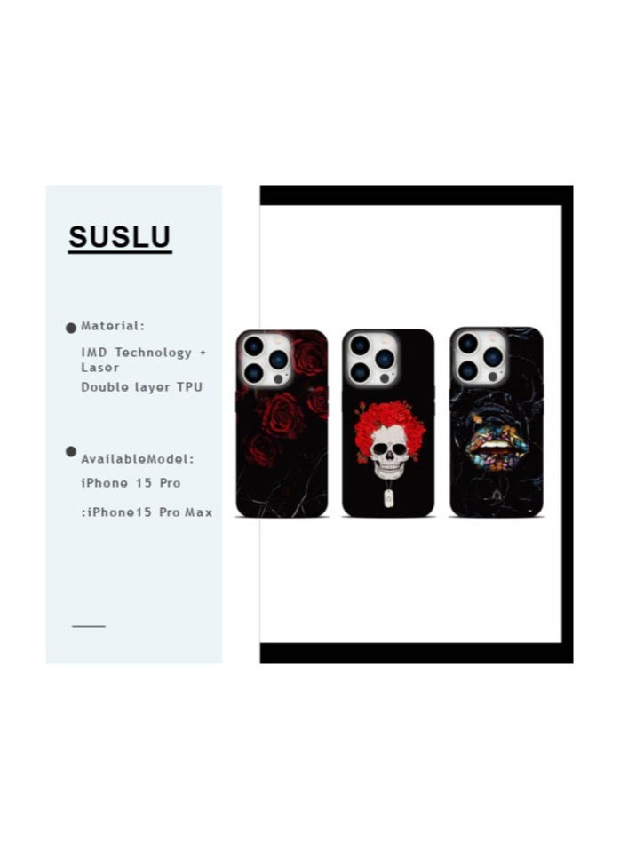 A-CASE - A-Case It's My Case Suslu Series Full Protection Case for iPhone 15 Pro, Slim Lightweight TPU Shockproof Cover, Precise Fit, Stylish Gift Packaging, Designed in Turkey – Butterfly - Image 1