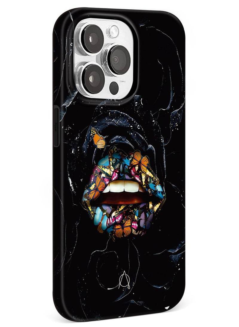 A-CASE - A-Case It's My Case Suslu Series Full Protection Case for iPhone 15 Pro, Slim Lightweight TPU Shockproof Cover, Precise Fit, Stylish Gift Packaging, Designed in Turkey – Butterfly - Image 1