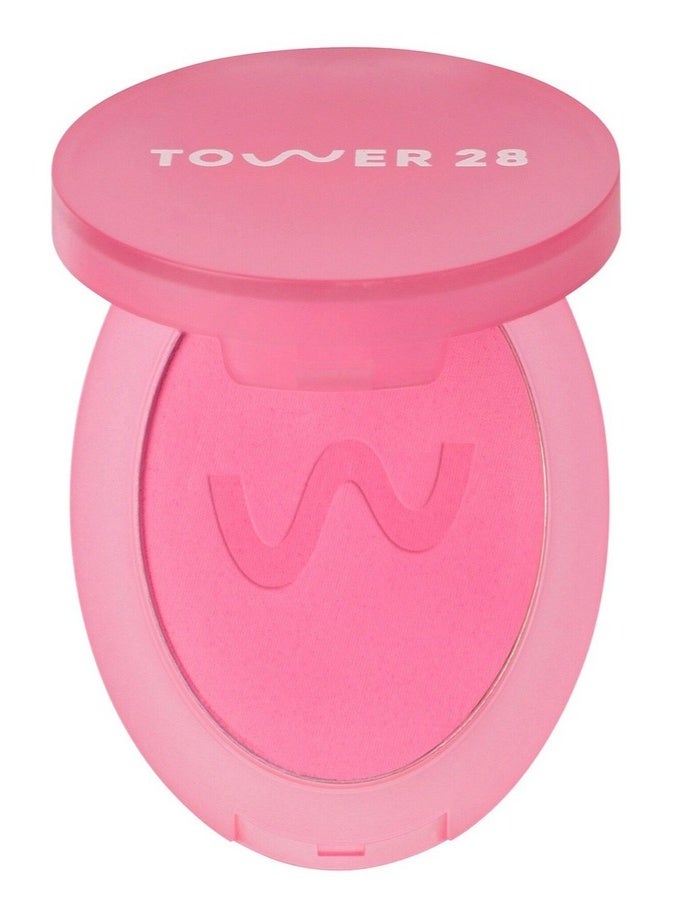 Tower 28 GetSet Matte Setting Powder Blush ,   Malibu Cooler 4g – Long-Lasting Shine Control & Natural Finish - Image 1
