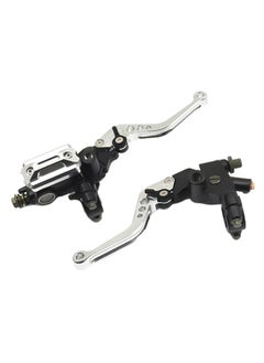 NIBEMINENT Pair Of Motorcycle Pump Lever Hydraulic Brake Clutch For Honda Yamaha 