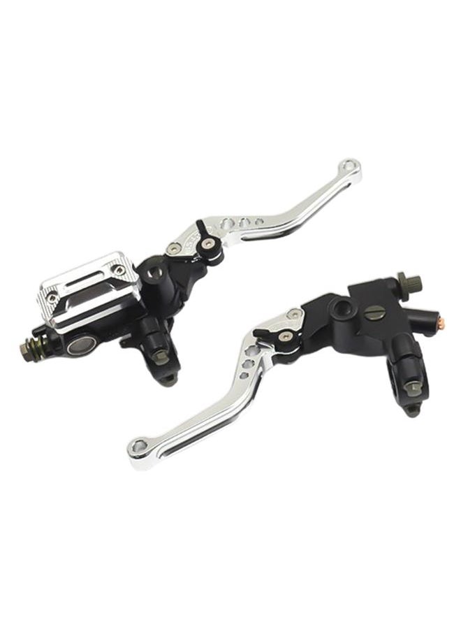 NIBEMINENT Pair Of Motorcycle Pump Lever Hydraulic Brake Clutch For Honda Yamaha 