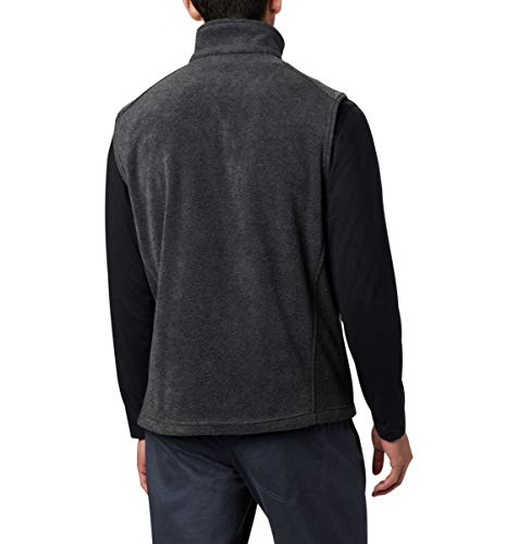 Columbia Mens Steens Mountain Fleece Vest, Charcoal Heather, X-Large - Image 2