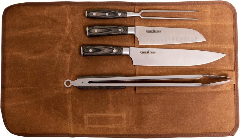 Camp Chef Deluxe 4 Piece Carving Knife Set, Multi - Image 1