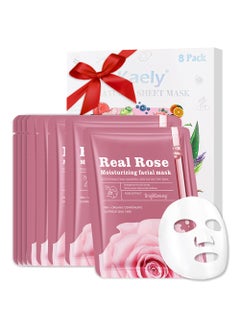 CAKAILA Face Sheet Mask Skincare,Hydrating Spa Face Mask For Sensitive Skin,Moisturize,Nourish for All Skin Types,Natural Skin Care Spa Face Mask for Women Men Girls,Pack of 8 