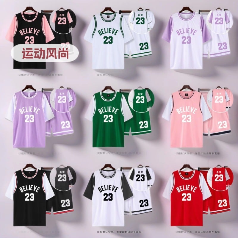 Basketball Uniforms For Girls, Student Class Uniforms, Men'S Jerseys, Competition Training Uniforms, Printed - Image 2
