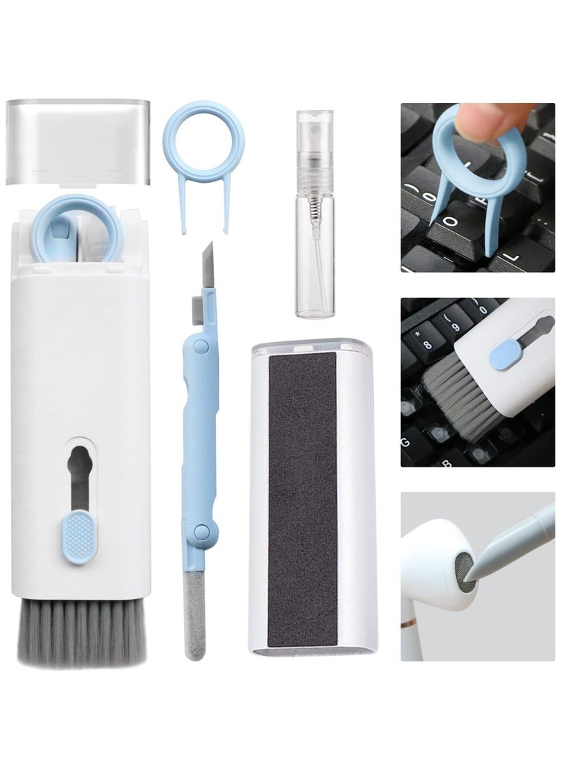 Generic 7 in 1 Electronics Cleaning Kit, Keyboard Cleaner for Cleaning Laptop, Screen, Cell Phone, Bluetooth, Headphone, Lego, AirPods, Laptop Camera Lens (Blue)  - Image 1