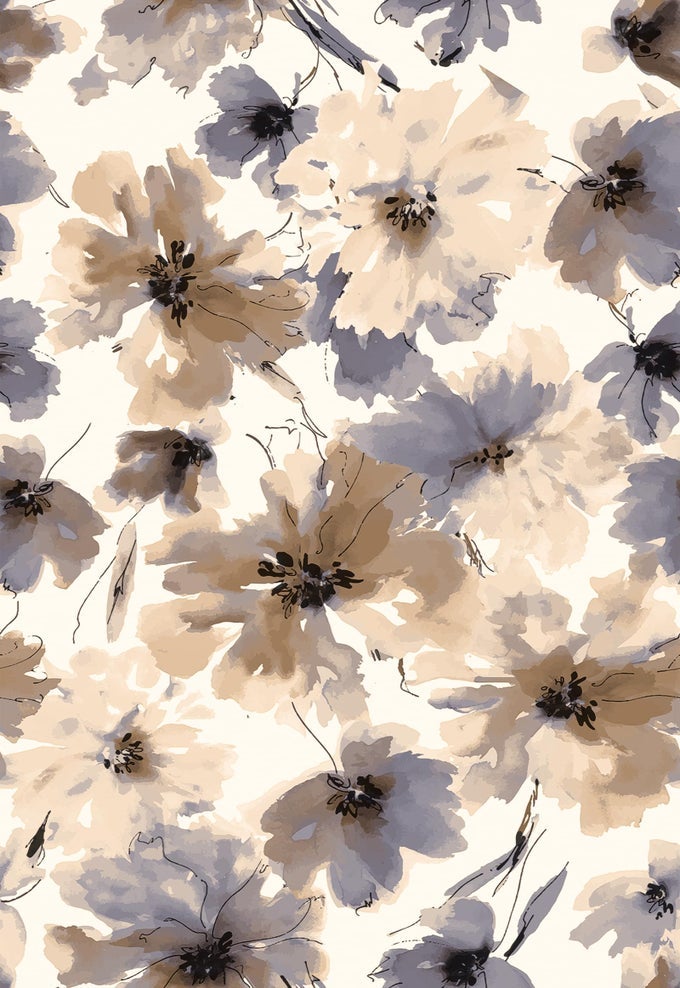 FLORAL PEEL AND STICK WALLPAPER PURPLE WATERCOLOR FLOWER CONTACT PAPER PEEL AND STICK FOR BEDROOM BATHROOM BROWN VINTAGE REMOVABLE WATERPROOF SELF ADHESIVE WALL PAPER 118X17314 SQ FT